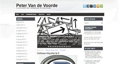 Desktop Screenshot of petervandevoorde.com